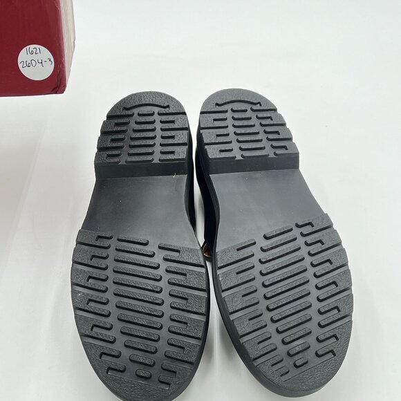 YDN Black Round Toe Mary Jane Platform Adjustable Single Ankle Strap Buckle Pump - Picture 7 of 8